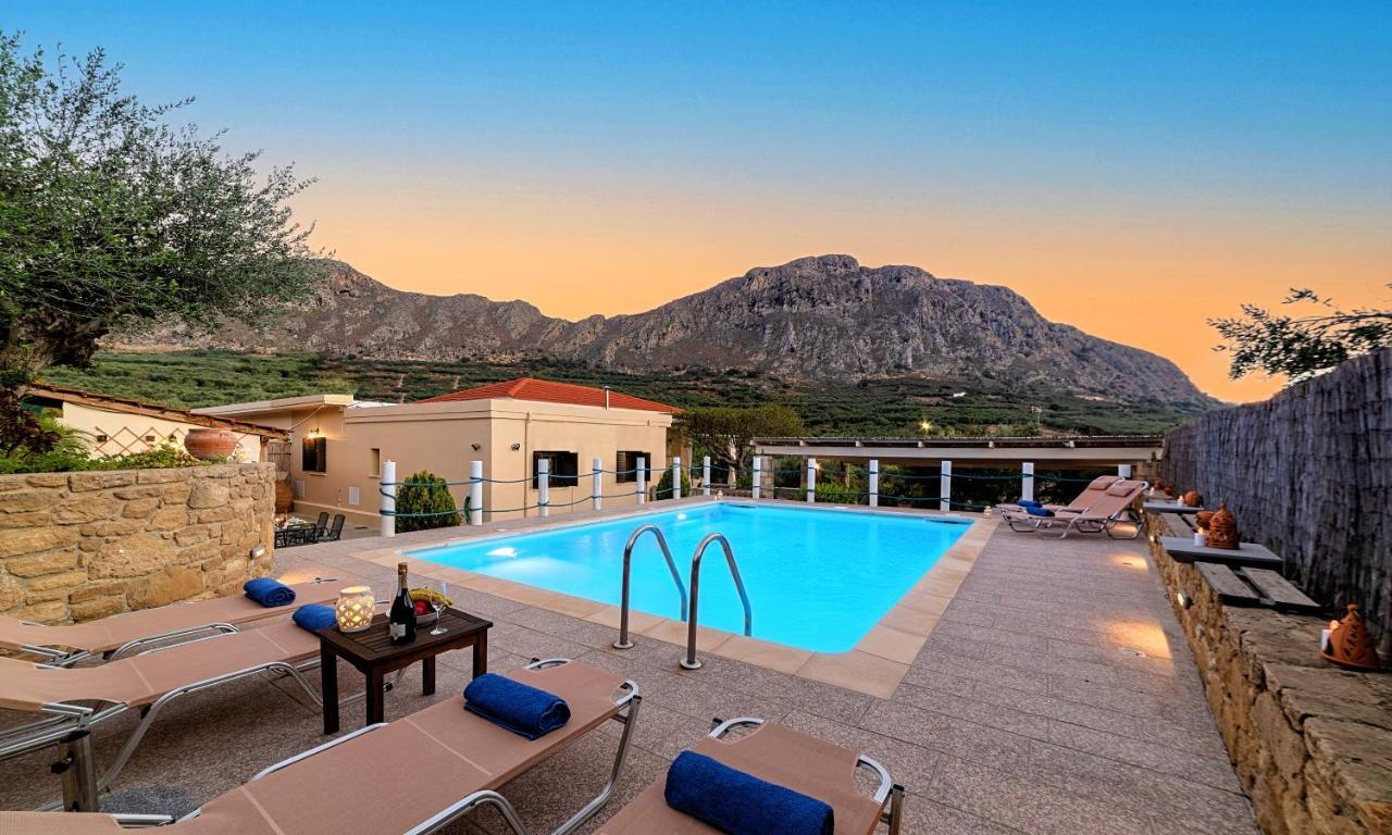 Cretan Kera Villa Heated Pool Exteriör bild