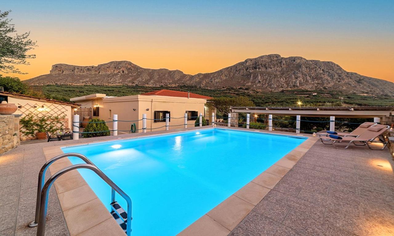 Cretan Kera Villa Heated Pool Exteriör bild